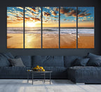 Soothing Sunset on Calm Beach