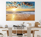 Soothing Sunset on Calm Beach