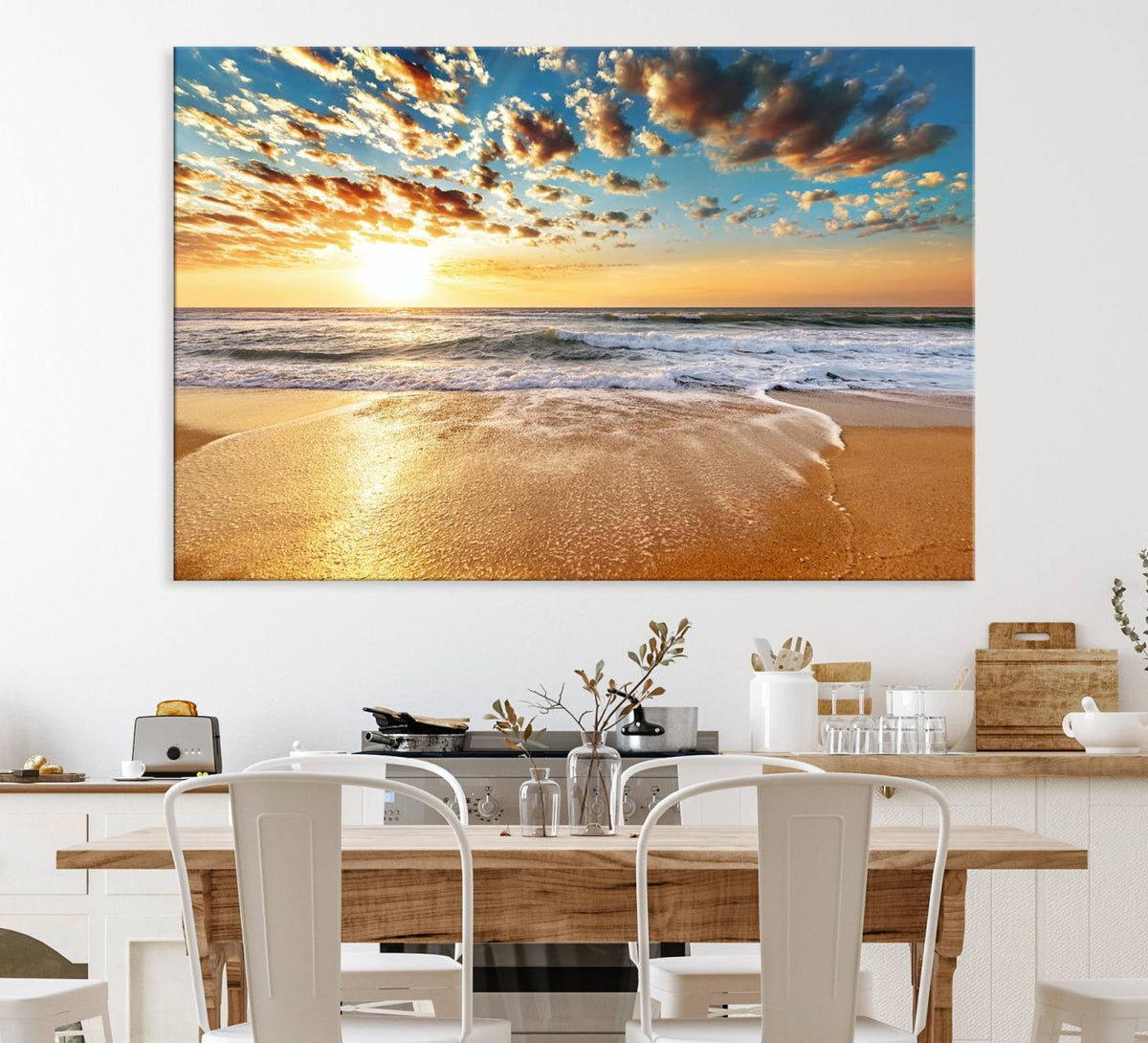 Soothing Sunset on Calm Beach