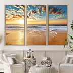 Soothing Sunset on Calm Beach