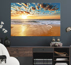 Soothing Sunset on Calm Beach