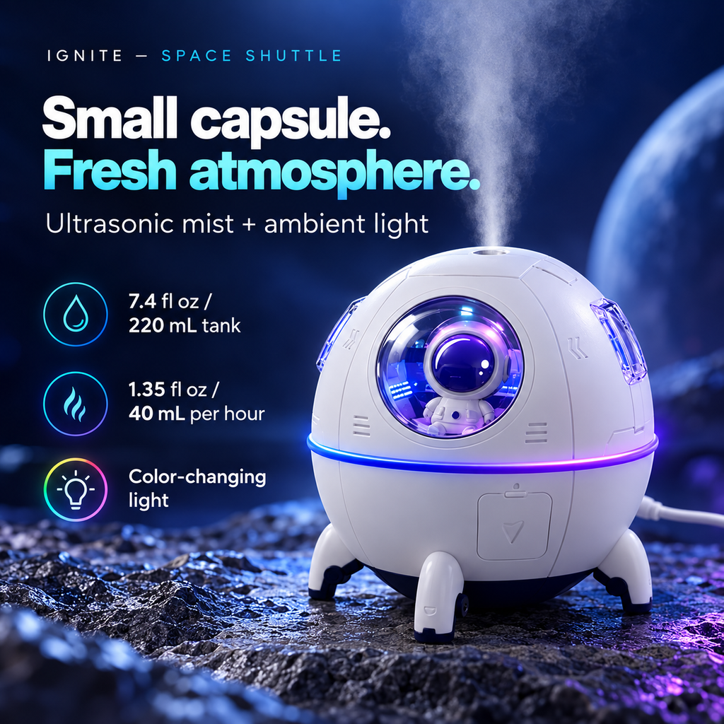 Ignite™ Space Shuttle Humidifier Light