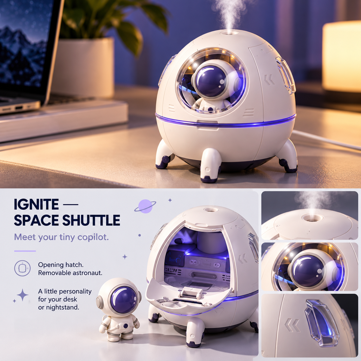 Ignite™ Space Shuttle Humidifier Light
