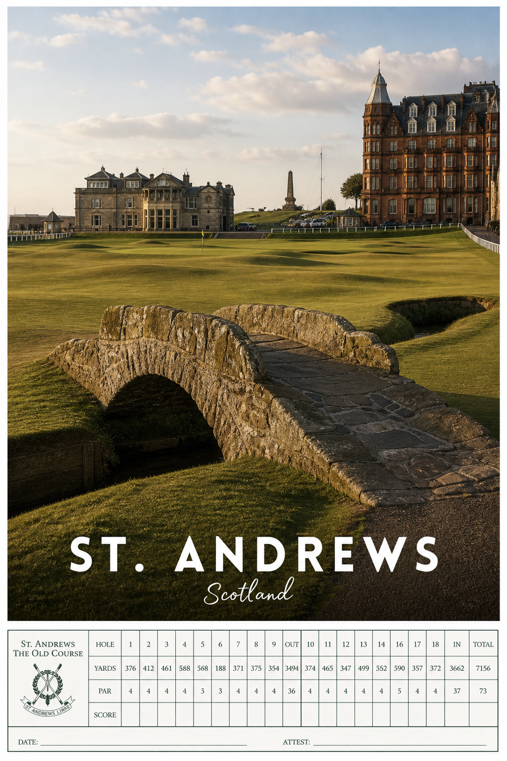 St. Andrews  - Scorecard