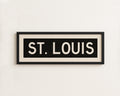 Framed St. Louis Missouri Bus Scroll