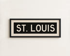 Framed St. Louis Missouri Bus Scroll