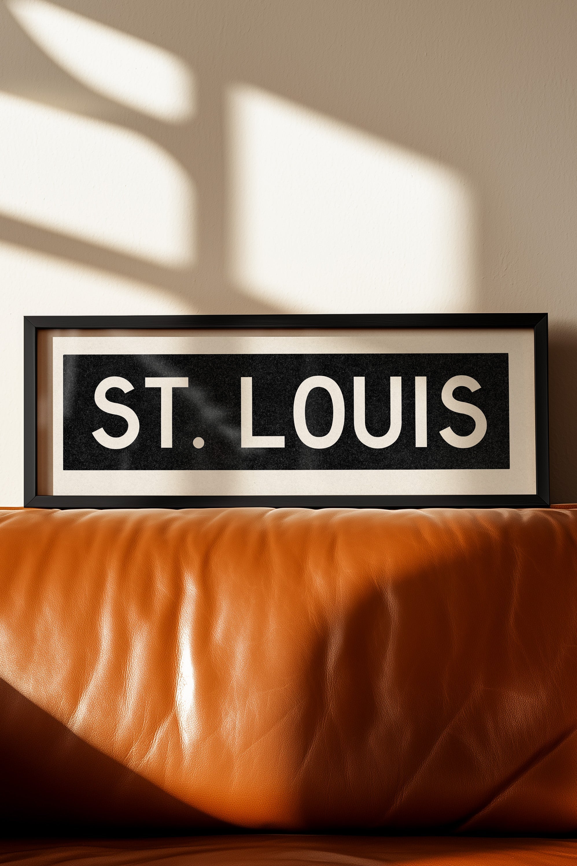 Framed St. Louis Missouri Bus Scroll