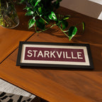 Framed Starkville Maroon Bus Scroll