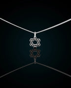Star Of David Pendant - Black Onyx