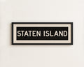Framed Staten Island New York Bus Scroll