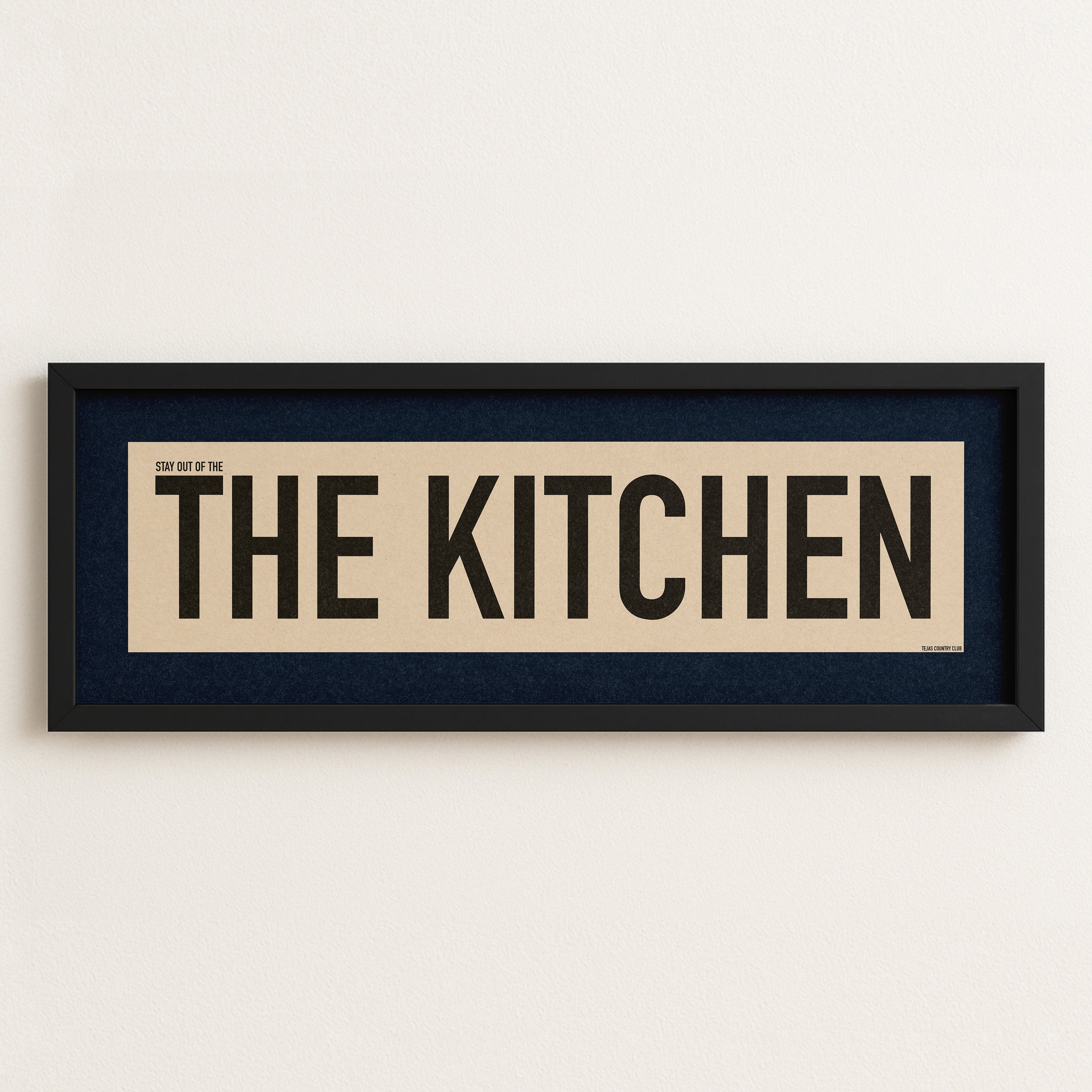 Framed Stay Out Of The Kitchen Pickleball Art Scroll Sign