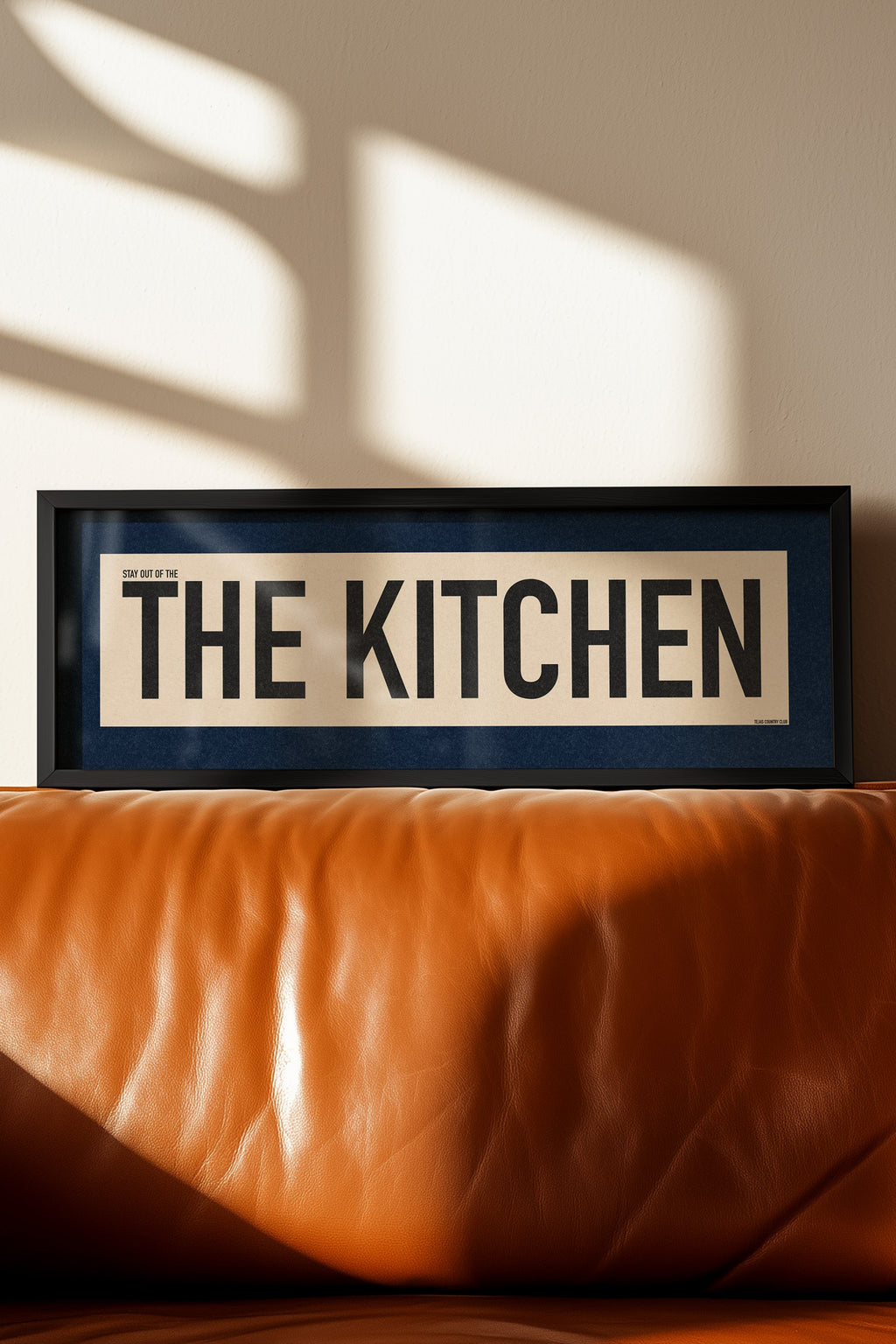 Framed Stay Out Of The Kitchen Pickleball Art Scroll Sign