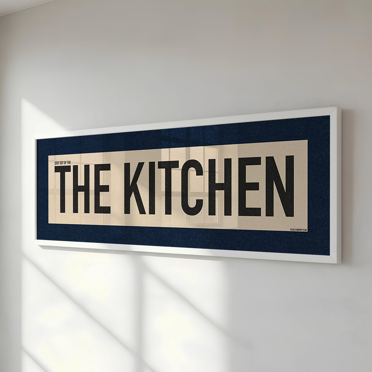 Framed Stay Out Of The Kitchen Pickleball Art Scroll Sign