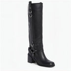 Steve Madden Elizah Leather Knee-High Moto Boot