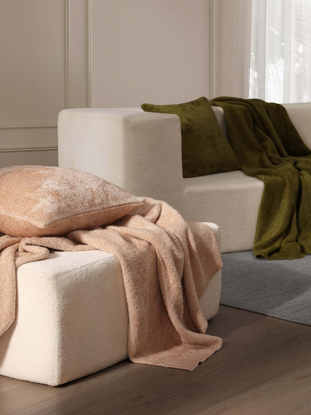 Cloud Silque Pure Throw Pillow