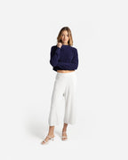 Cloud Cool Light Cropped Sweater