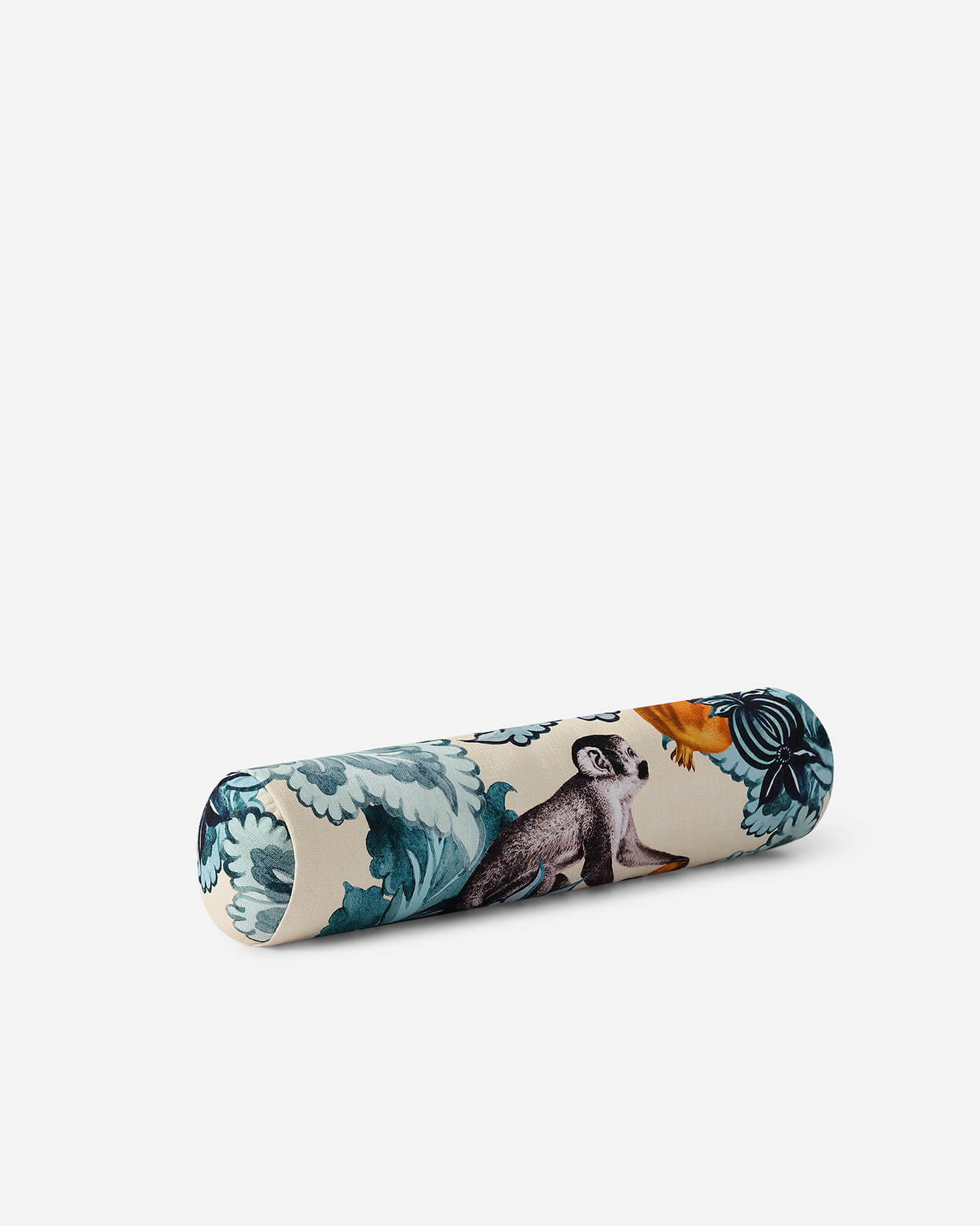 Damask Monkey Bolster Pillow