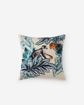 Damask Monkey Throw Pillow