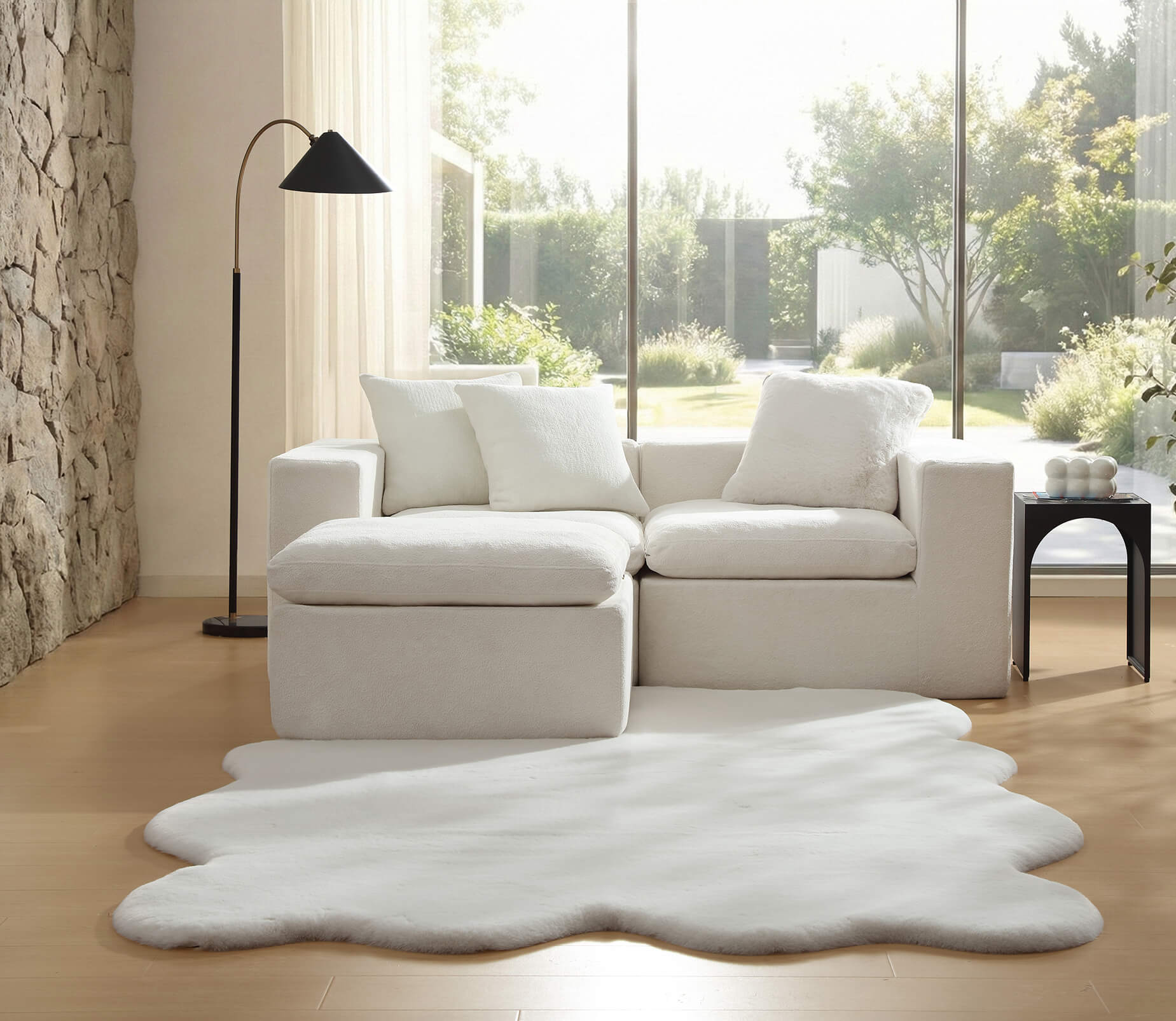 Faux Fur Large Rug