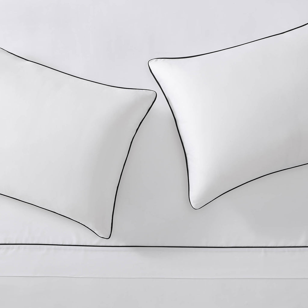 Bamboo Viscose Luxe Sham Set with Piping