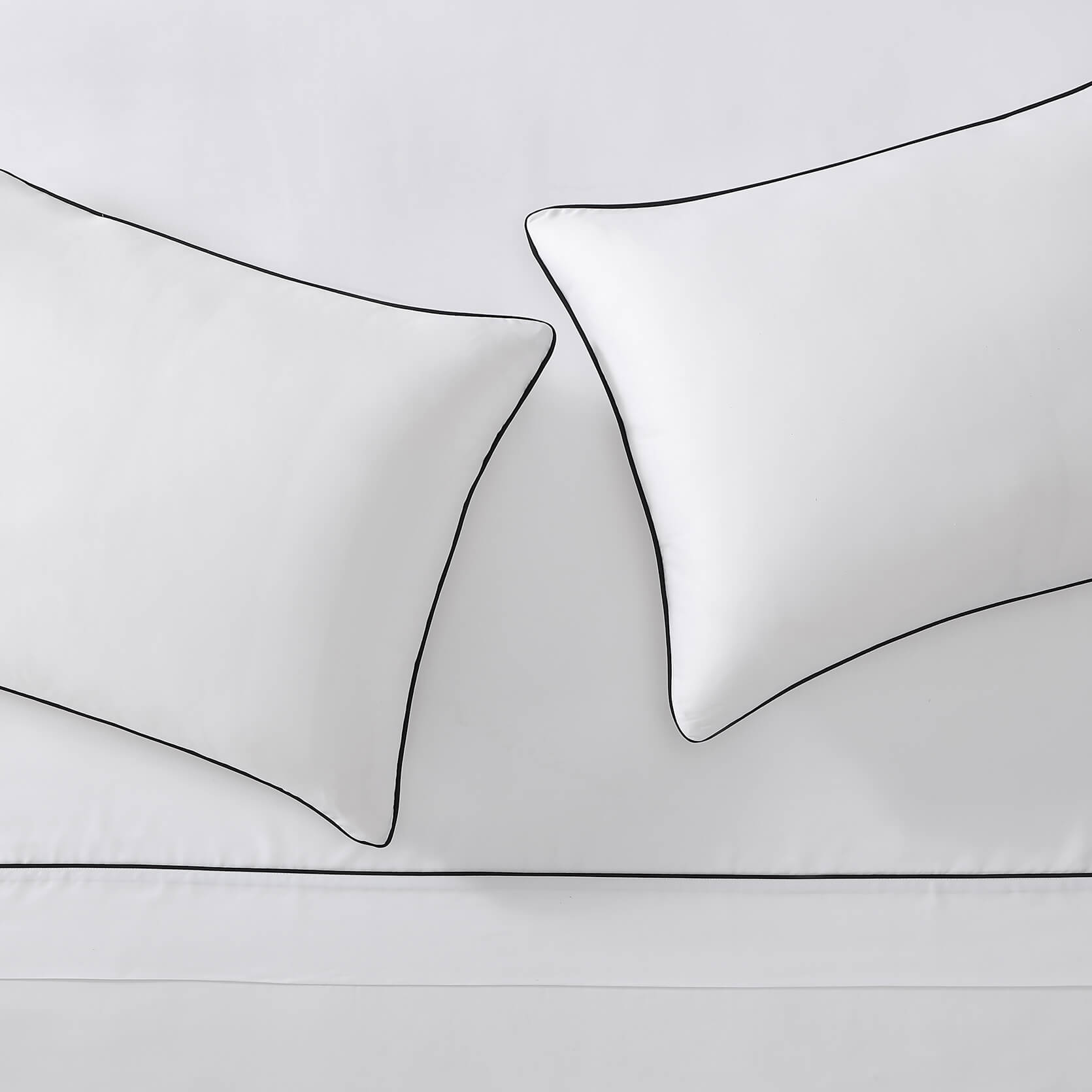 Bamboo Viscose Luxe Sham Set with Piping
