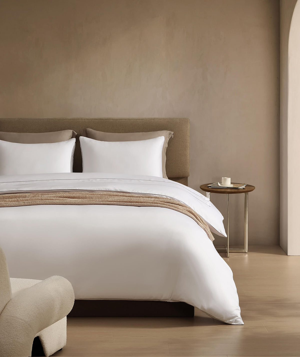 Bamboo Viscose Luxe Sham Set with Piping