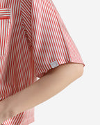 Silky Lyocell Short Striped Pajama Set