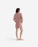 Silky Lyocell Short Striped Pajama Set