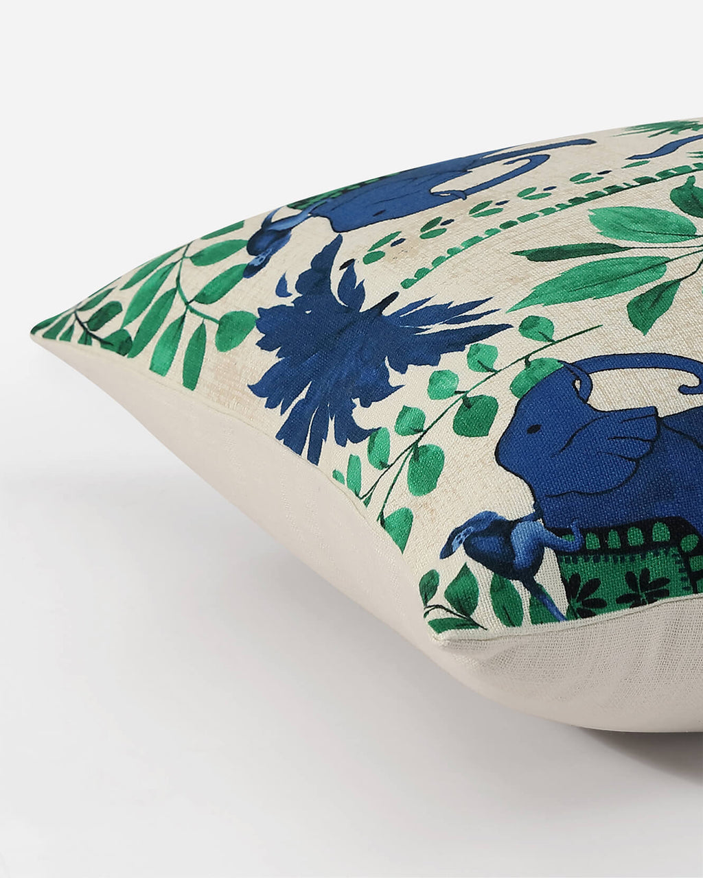 Monkey On Elephant Throw Pillow