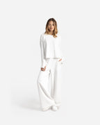 Light French Terry Long-Sleeved Top