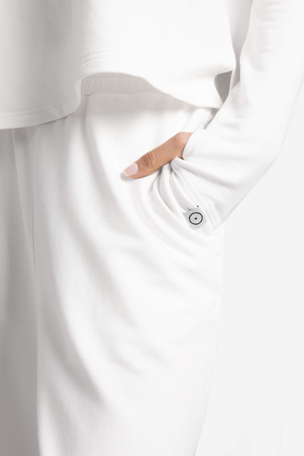 Light French Terry Long-Sleeved Top