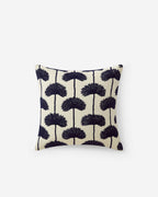 Palm Leaf Embroidered Throw Pillow