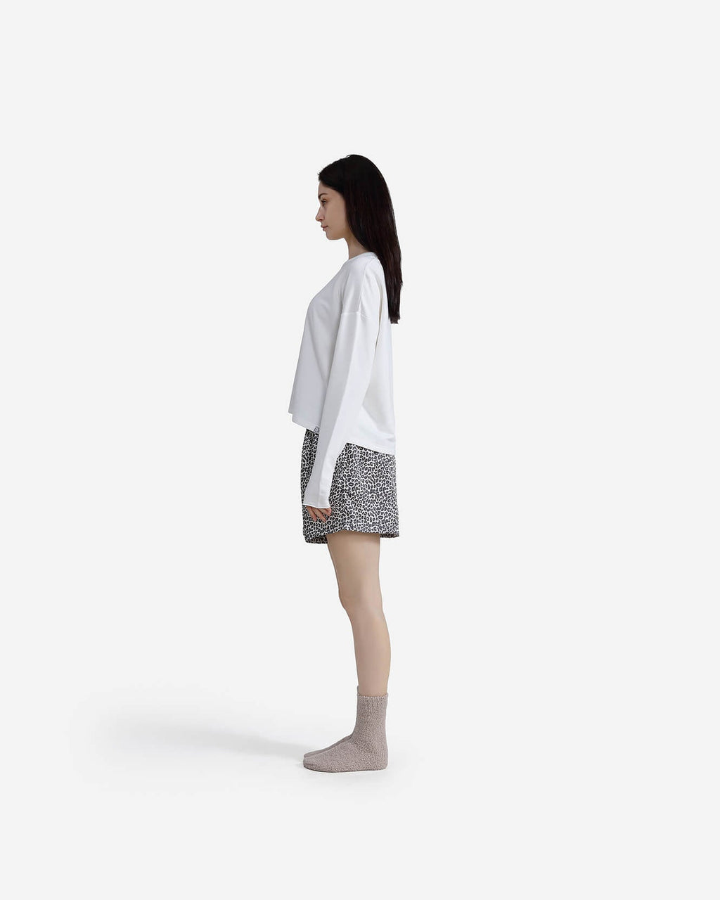 Silky Lyocell Leopard Print Boxer Shorts | Last Chance