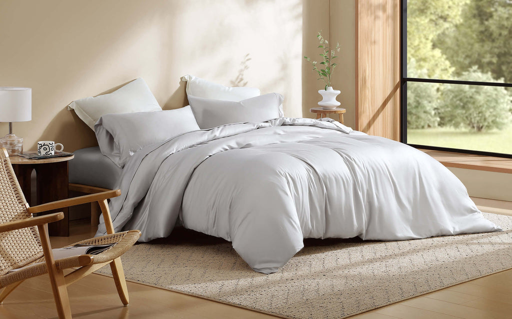 Silky Lyocell Fitted Sheet Set