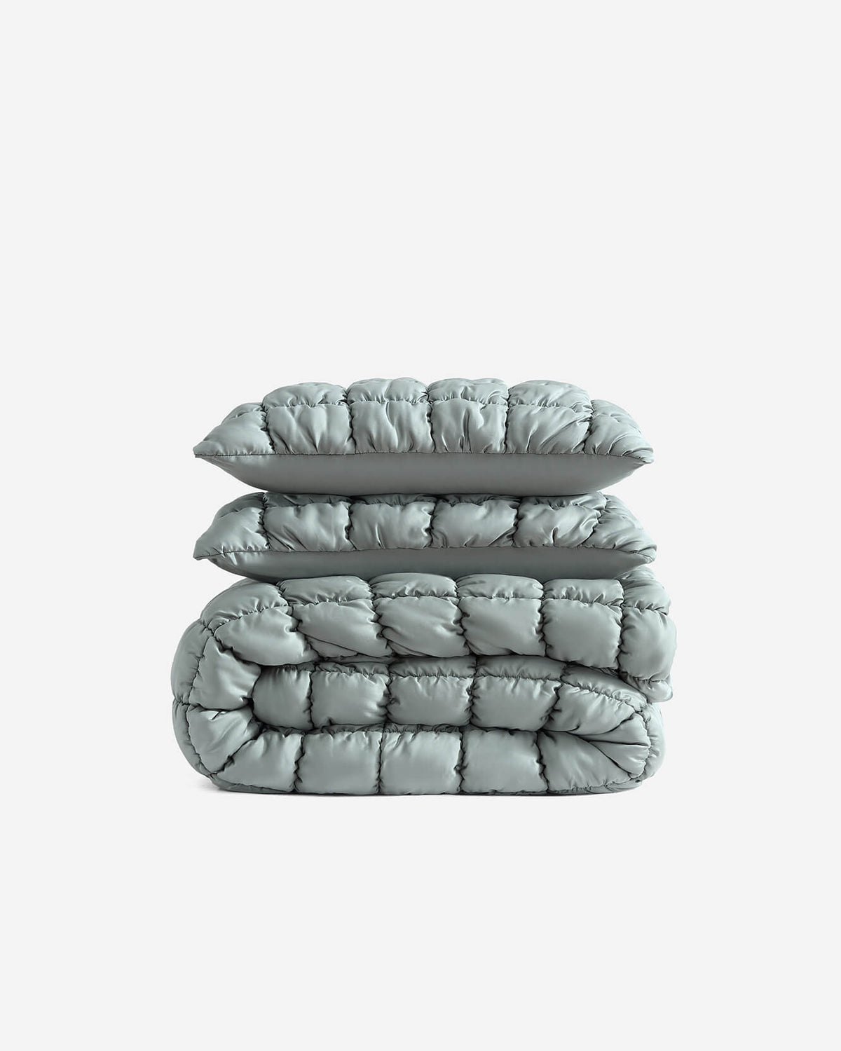 Silky Lyocell Puff Comforter Bundle