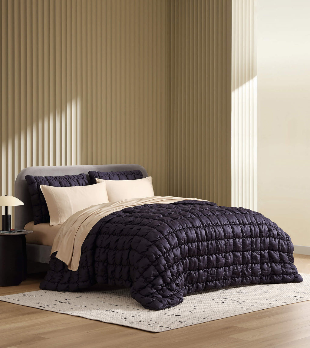 Silky Lyocell Puff Comforter Bundle
