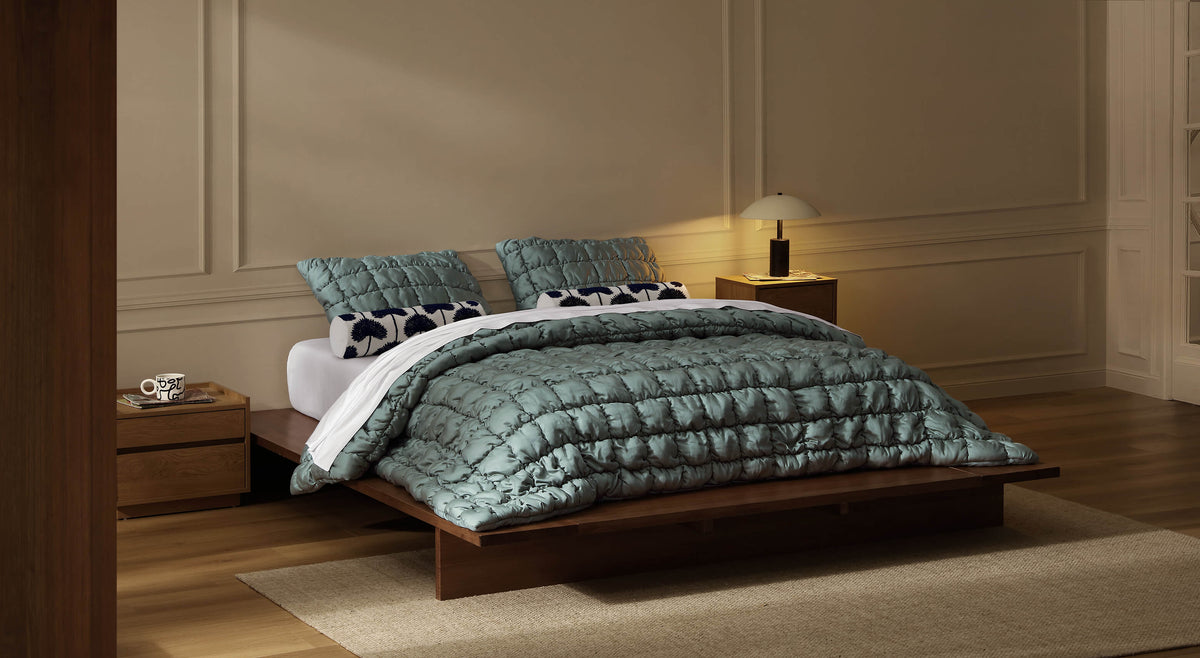 Silky Lyocell Puff Comforter Bundle