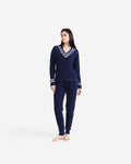 Snug Lite Braided V- Neck Pullover