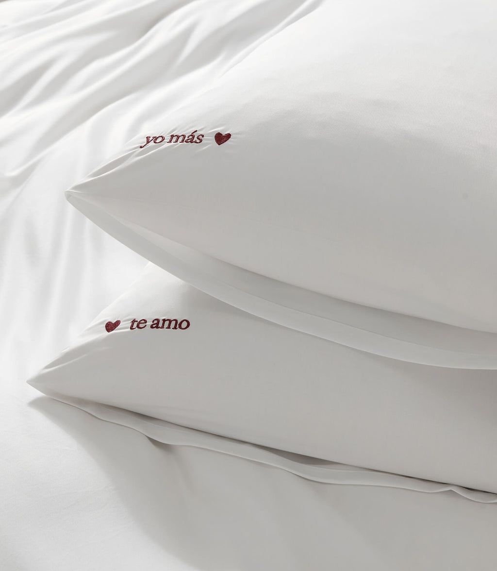 Te Amo Bamboo Viscose Pillowcase Set