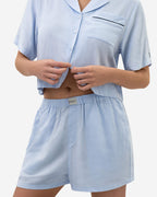 Woven Cotton Short Pajama Set