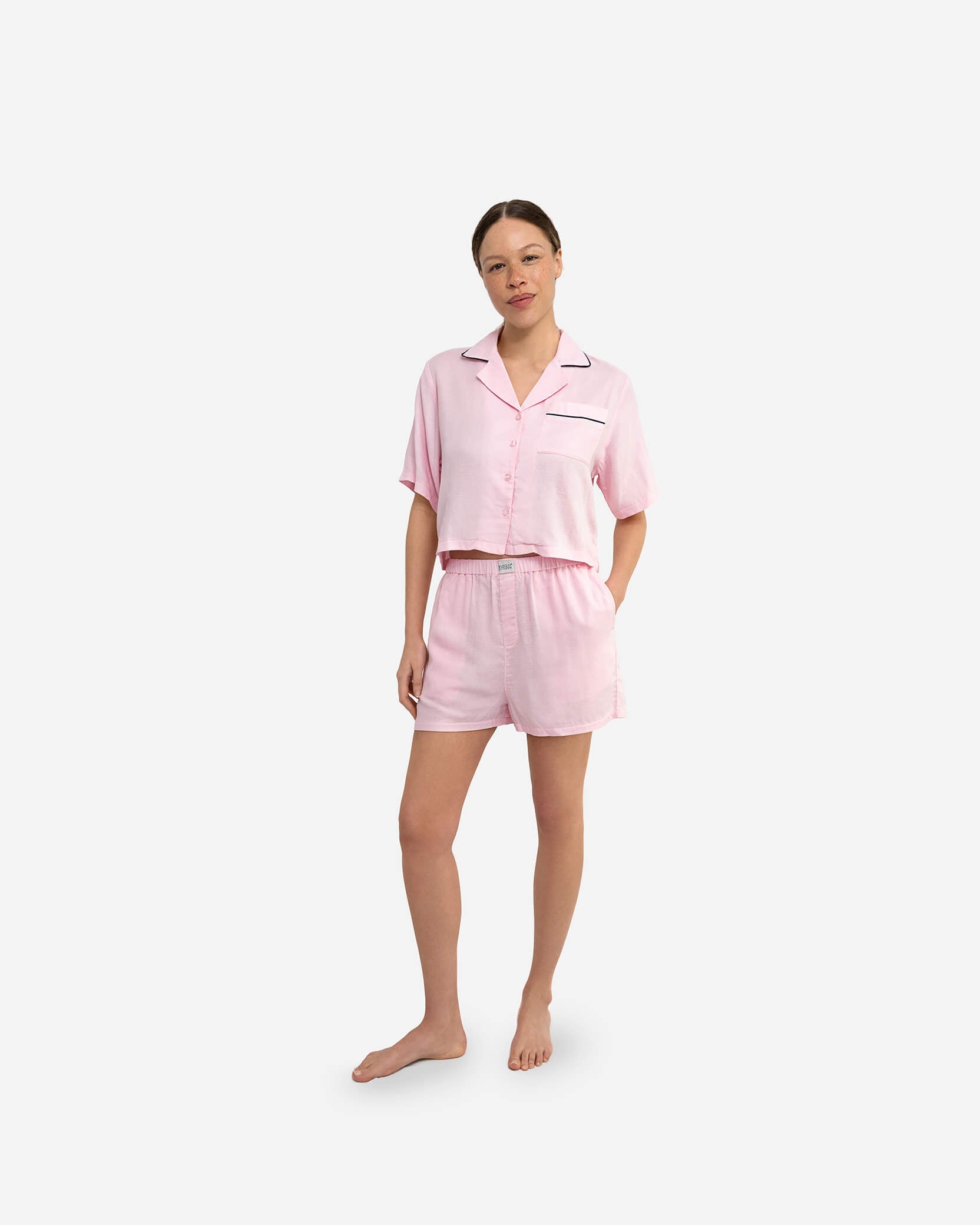 Woven Cotton Short Pajama Set
