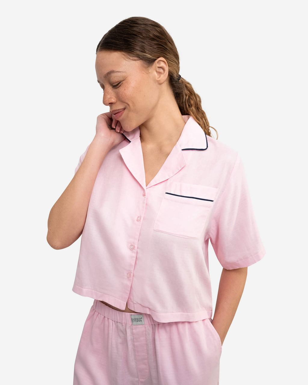 Woven Cotton Short Pajama Set