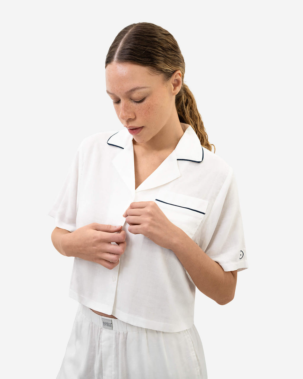 Woven Cotton Short Pajama Set