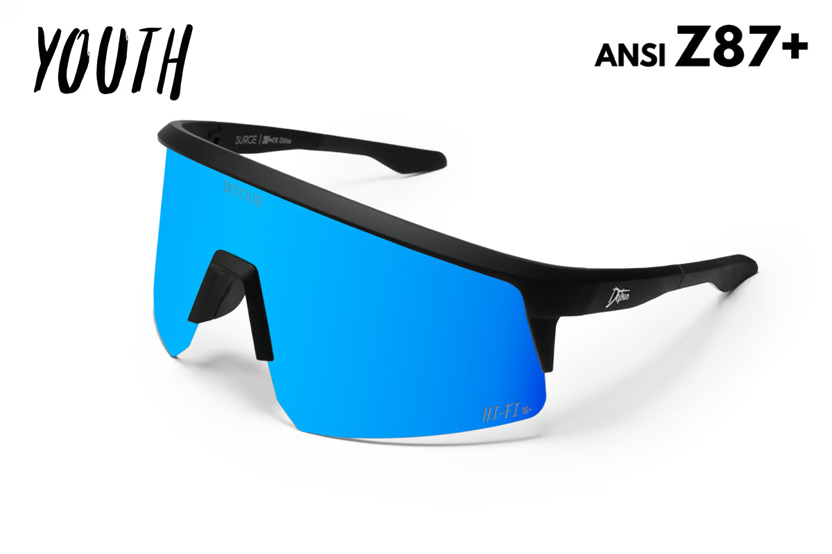 Surge Youth - Matte Black - Electric Blue