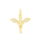 CZ Angel Pendant 14K Anklet Bracelet Gold Filled Cubic Zirconia Charm Rope Foot Chain Set 10" Women Girl Teen