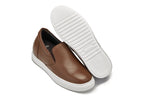 CALTO - T1023 - 2.6 Inches Taller (Coffee Brown) - Lightweight Nappa Leather Loafer