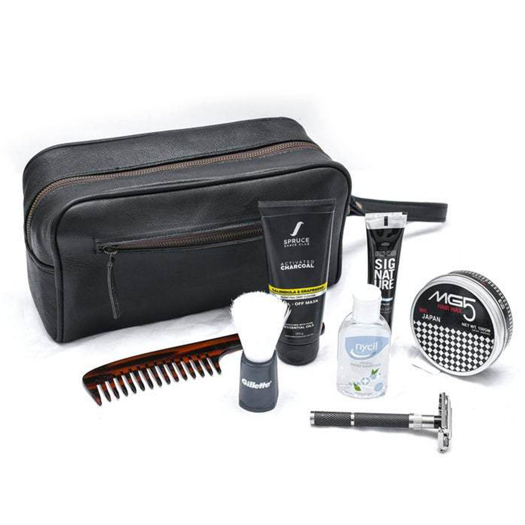 The Single Section Toiletry- Black