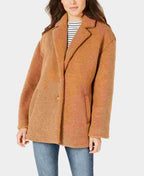 Collection B Women's Winter Faux Fur Coat Brown Size X-Small