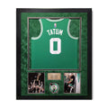 Jayson Tatum Boston Celtics Autographed Jersey Framed to 32x40 Fanatics