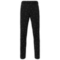 Barocco Dapper Details Men's Stretch Dress Pants - Black/Silver